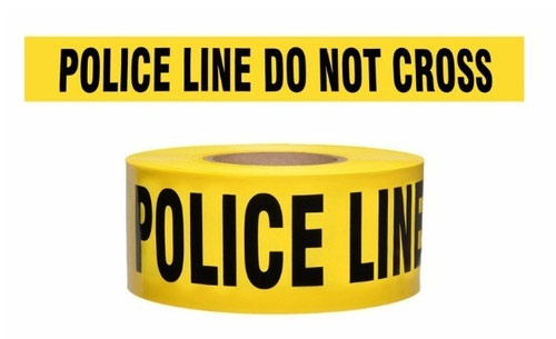 Police Barricade & Crime Scene Tape Police barricade tape with smooth texture, tear resistance, and easy usage – ideal for securing crime scenes and safety zones