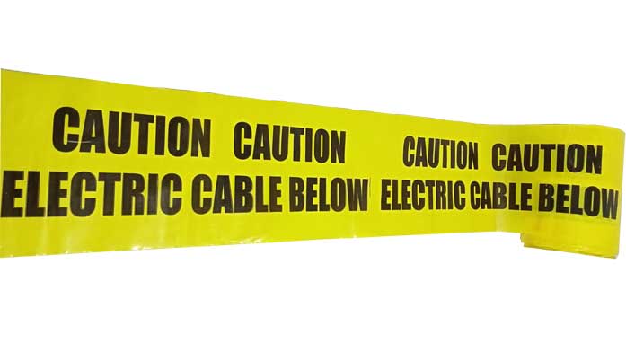 Underground Warning Tape Underground warning tape with heat and water resistance, non-reflective, non-toxic – ideal for underground hazard marking